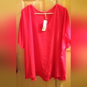 Beautiful hot pink light weight blouse